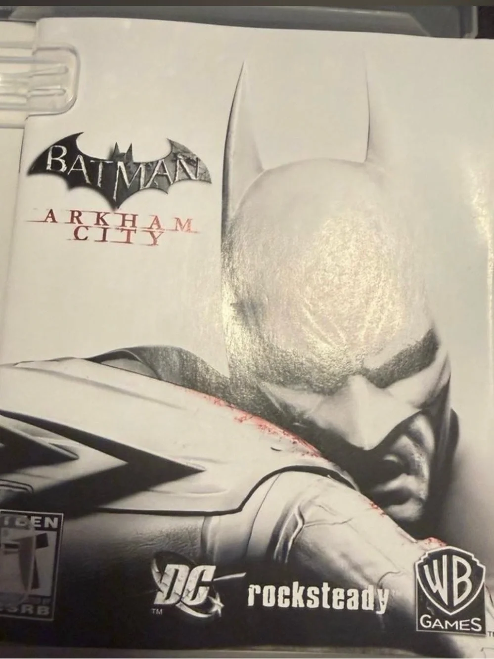adidas Black and White Batman Arkham City PS3 Game Disc